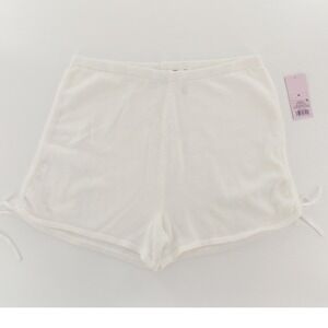 Wild Fable Knit Shorts Side Tie Lounge Women Size Medium White